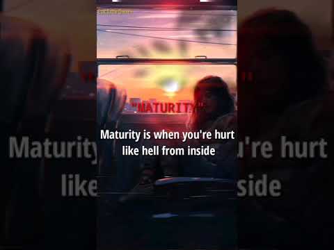 Hurt like hell from inside…/ Quote on maturity #shorts #EpicBattleQuotes